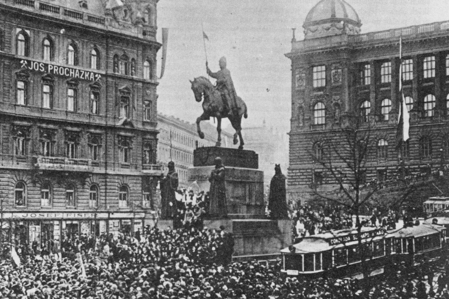 28. říjen 1918 na Václavském náměstí