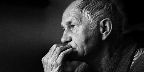 Bohumil Hrabal v roce 1988