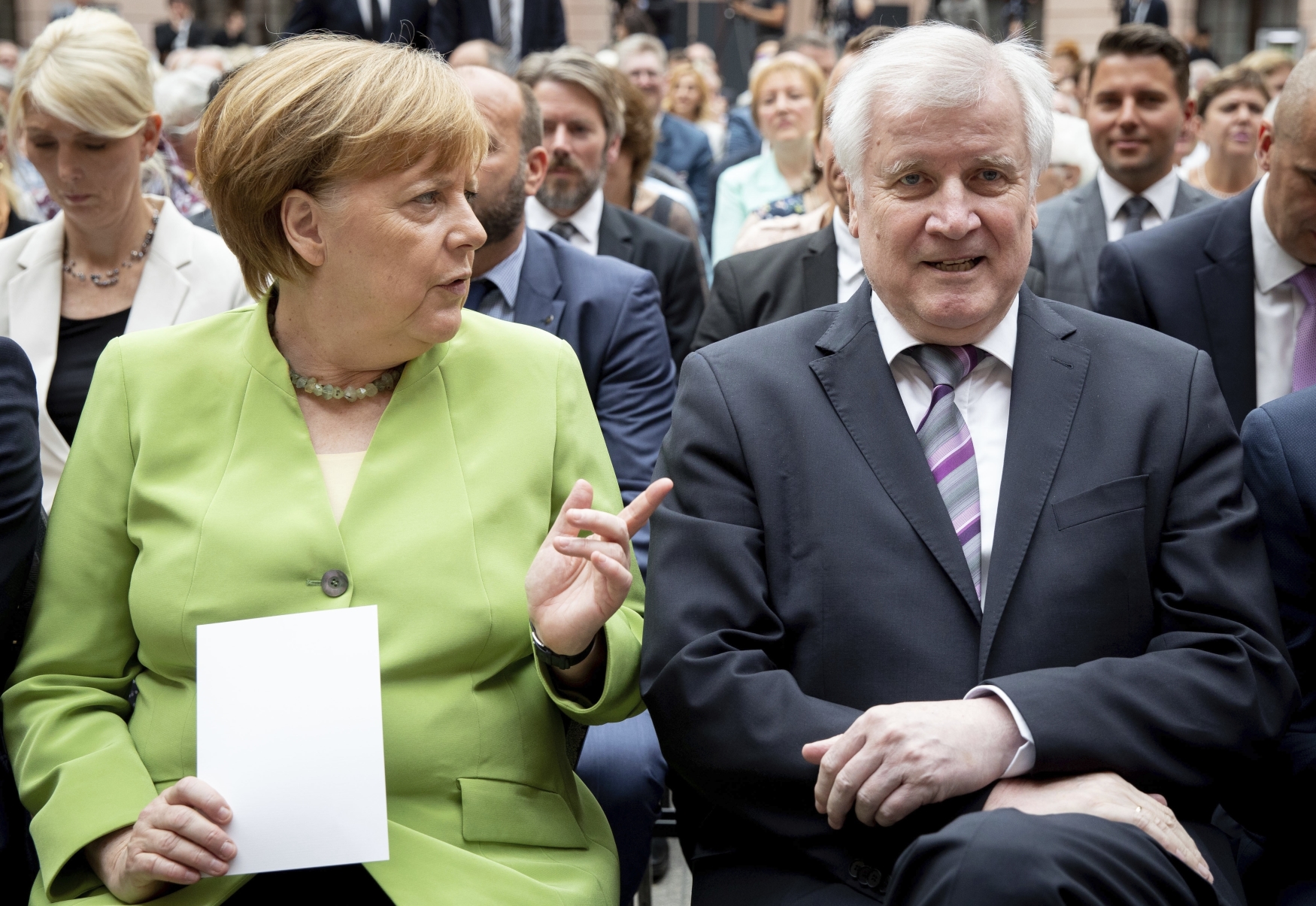 Angela Merkelová a Horst Seehofer