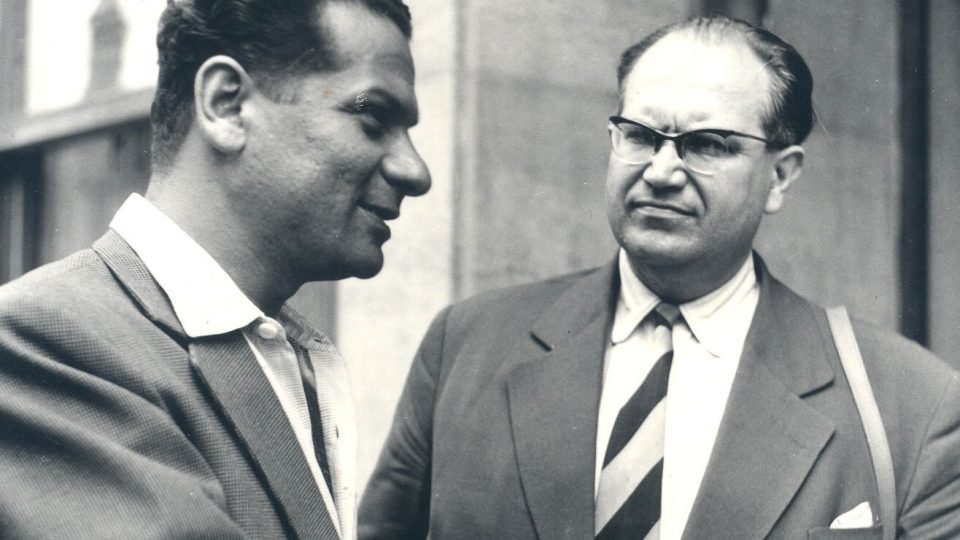 s Josefem Weiserem, hl. red. PV z Bratislavy (Hořovice asi 1957)