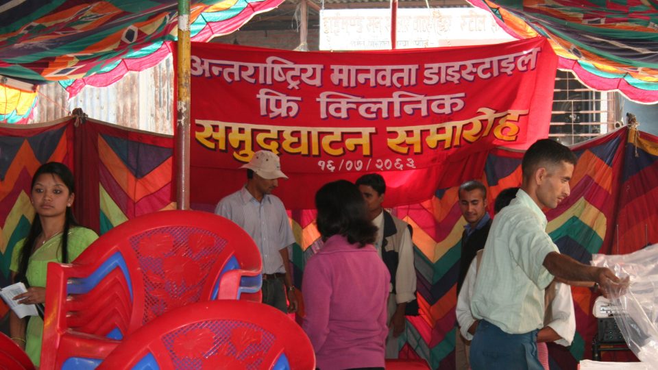 Otevření Diastyle Free Clinic, Káthmandú, 2.11.2006