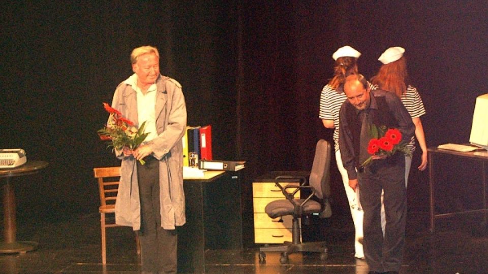 Viktor Preiss a Jiří Lábus v Divadle na Zámku