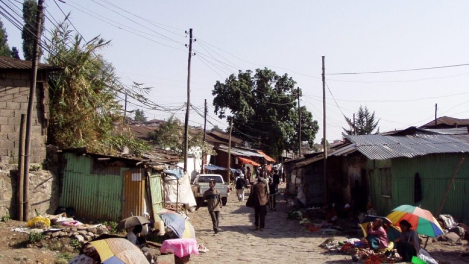 Takto vypadá ulička třetího světa (Addis Abeba )