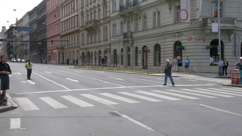 Stávka Odborového svazu pracovníků zemědělství a výživy - Asociace svobodných odborů ČR na I. P. Pavlova - blokáda Legerovy ulice