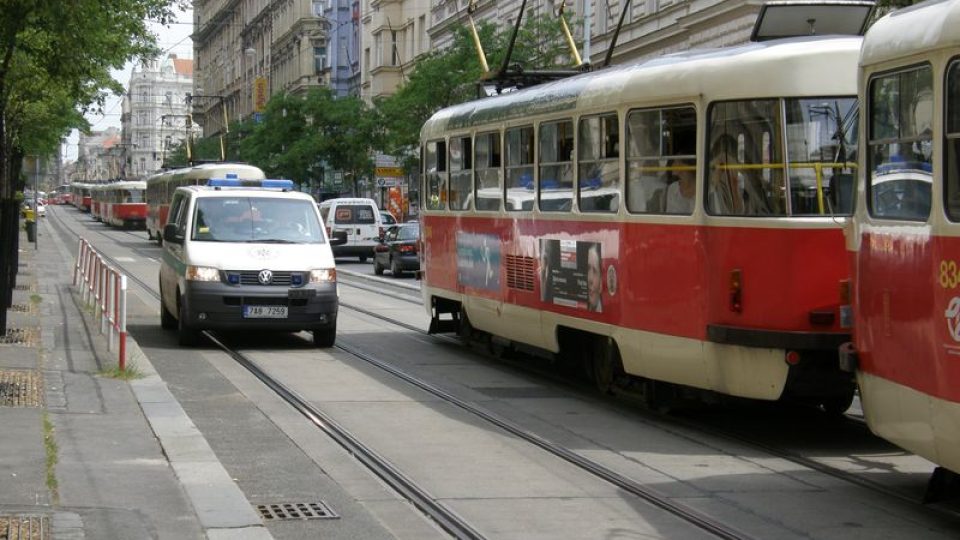 Stávka Odborového svazu pracovníků zemědělství a výživy - Asociace svobodných odborů ČR na I. P. Pavlova - blokáda Legerovy ulice