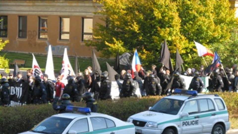 Pochod neonacistů Kladnem