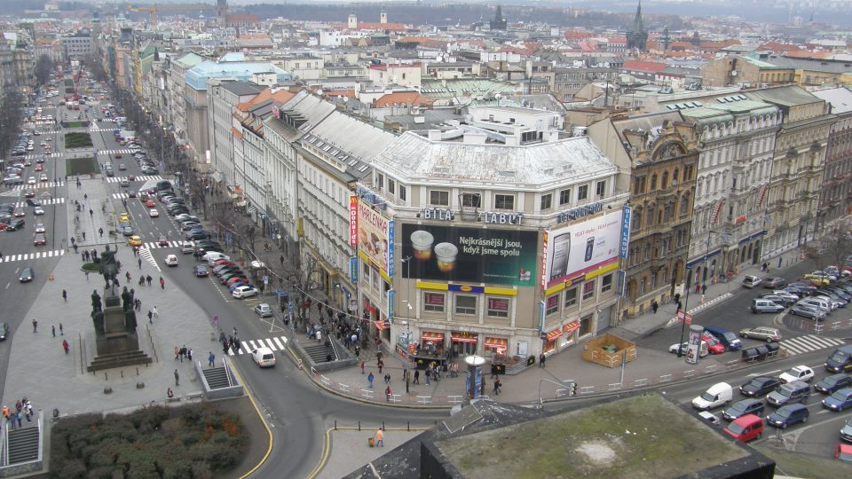 Výhled na Prahu z Národního muzea