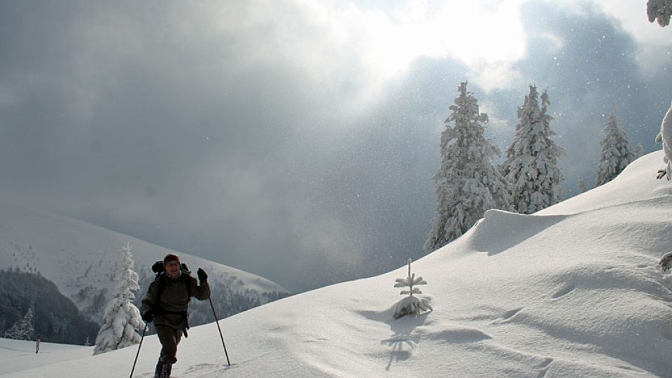 Turista na Velké Fatře