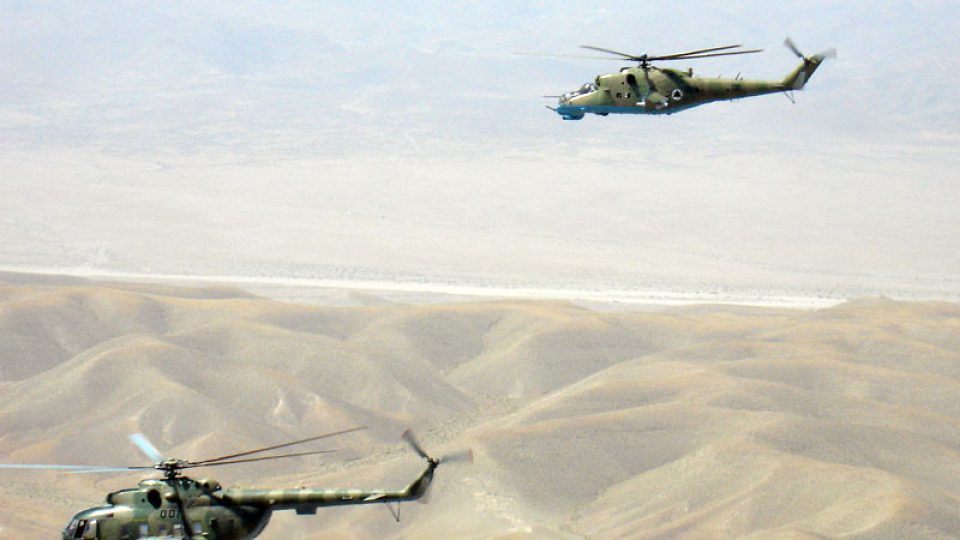 Doprovod bitevního vrtulníku MI-35
