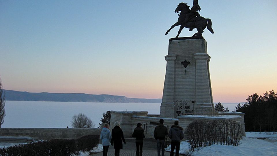 Řeka Volha, pomník Vasilije Tatiščeva