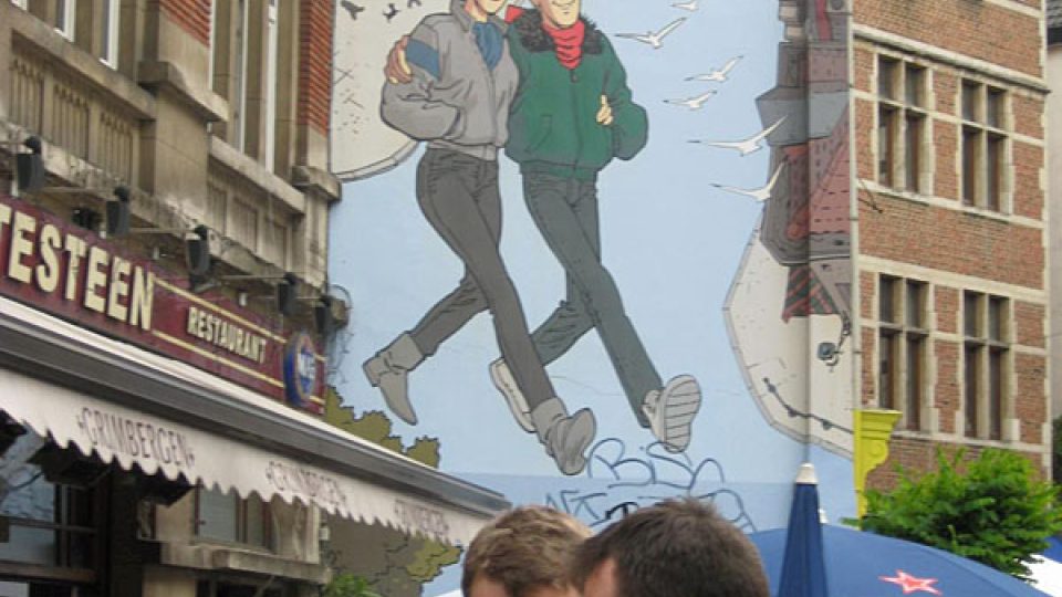 Gay čtvrť v Bruselu