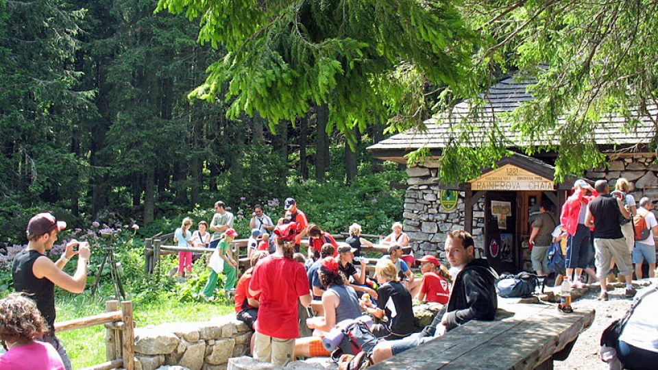 Rainerova chata je častým cílem turistů