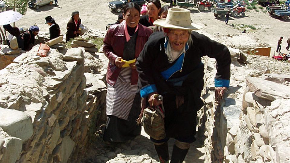 Poutníci v tibetském Údolí králů