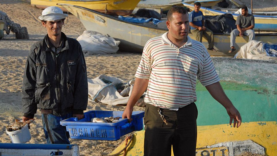 Přístavní dělníci v Gaze