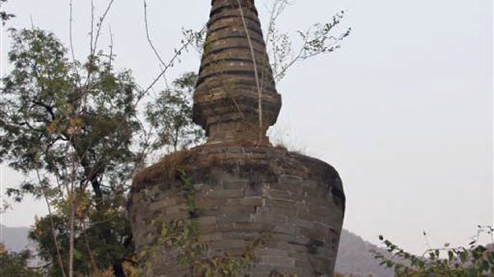 Pagoda u čínského kláštera Tchan-če