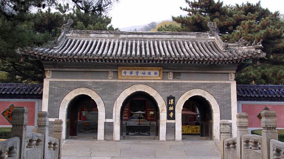 Vstupní brána do kláštera Tchan-če