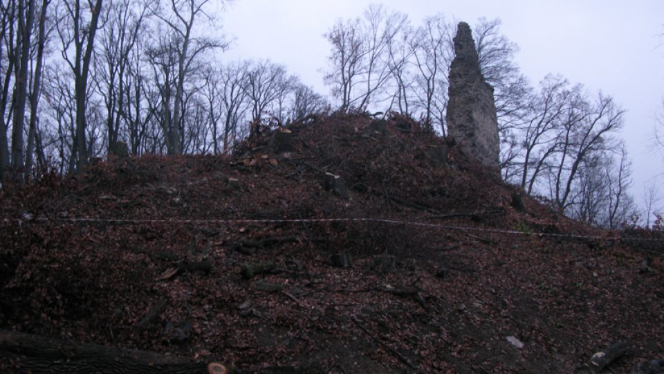 Dolní hrad Pustého hradu u Zvolena, zámek a pasování rytířů a dvorních dam v prosinci 2009