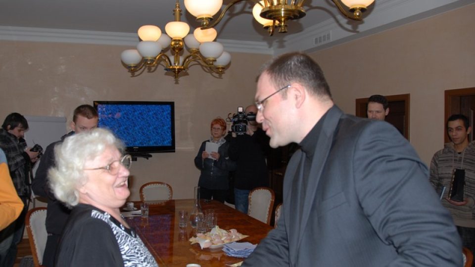 Paní Řeháková s primátorem