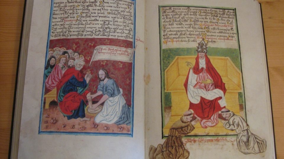 Z faksimile Jenského kodexu a jeho prezentace
