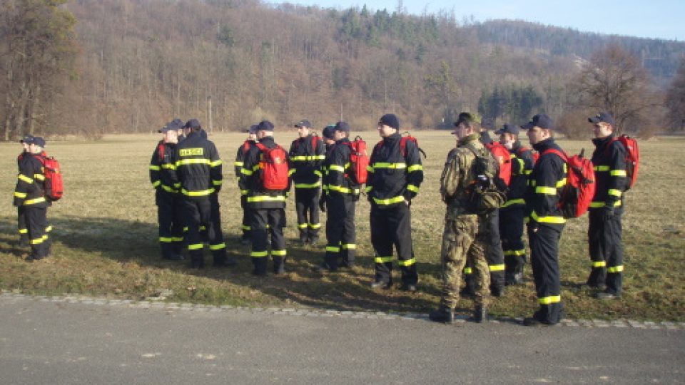 Pátrání záchranářů po ztraceném vojákovi na Opavsku