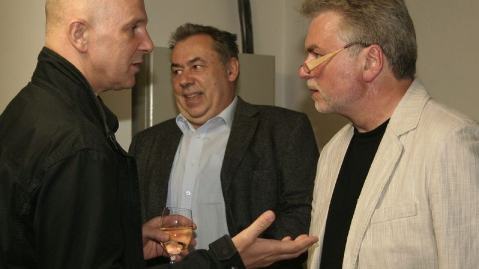 (z leva) Ondřej Soukup, Karel Poláček, Zdeněk Vrba  