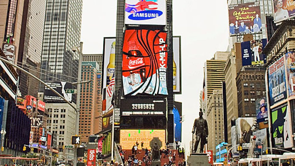 Times Square ve všedním odpoledni