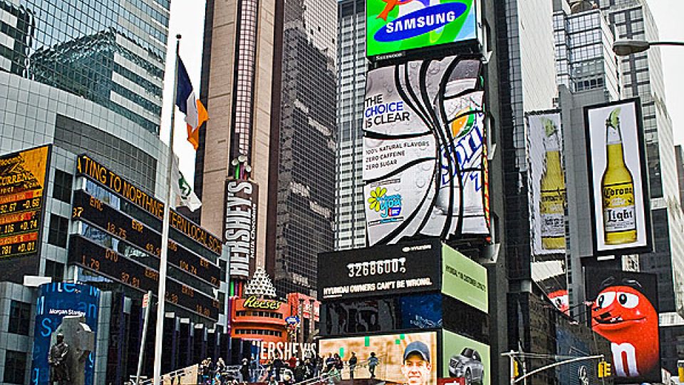 Times Square nijak nezměnilo