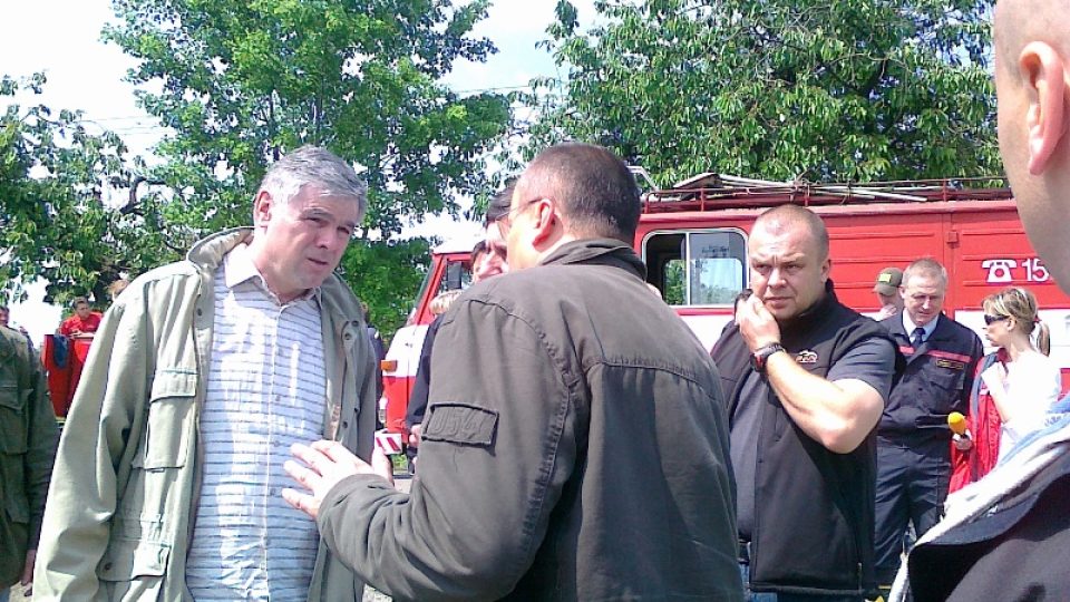 Hejtman Jaroslav Palas v rozhovoru s bohumínským starostou Petrem Víchou