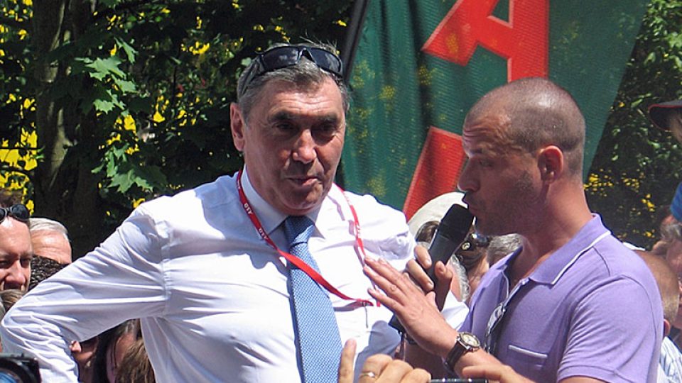 Eddy Merckx mezi fanoušky v Meise