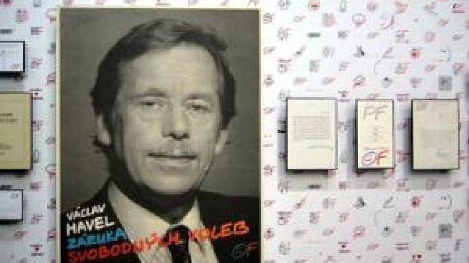 Václav Havel na volebním plakátu OF