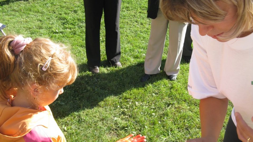 Zdiby - krok č. 2 - nabarvení dlaně Zdiby - krok č. 2 - nabarvení dlaně