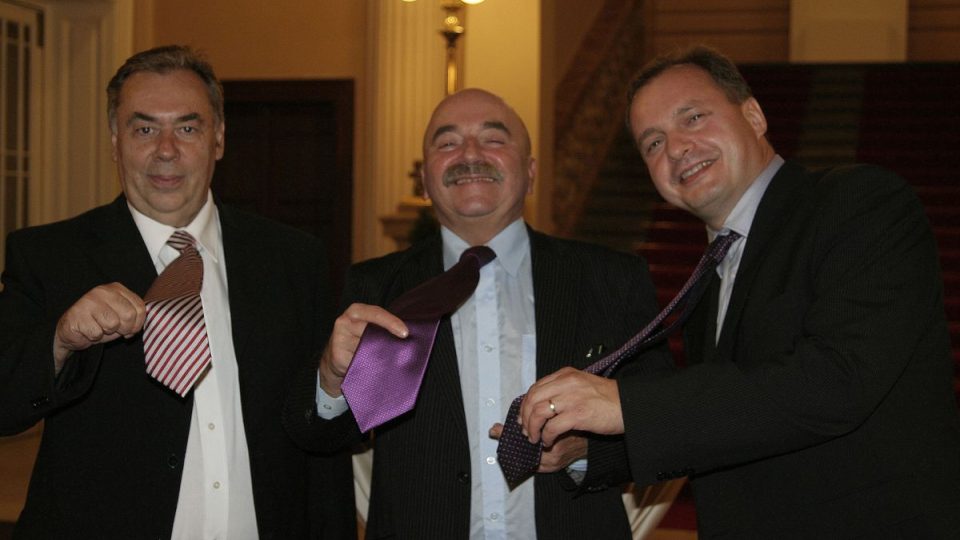 Zleva: Karel Poláček, Josef Havel, Karel Zajíc