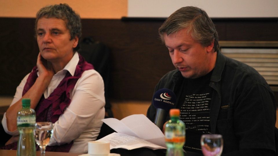 Seminář Rozhlasový dokument - Svědectví doby (mezi diskutujícími byla i redaktorka Alena Zemančíková).