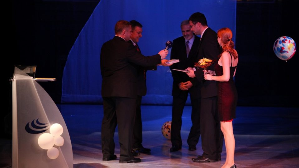 Slavnostní závěrečný večer festivalu Prix Bohemia Radio 2010 (předání hlavní ceny v kategorii Reportáž za pořad Rakovinové vesnice).