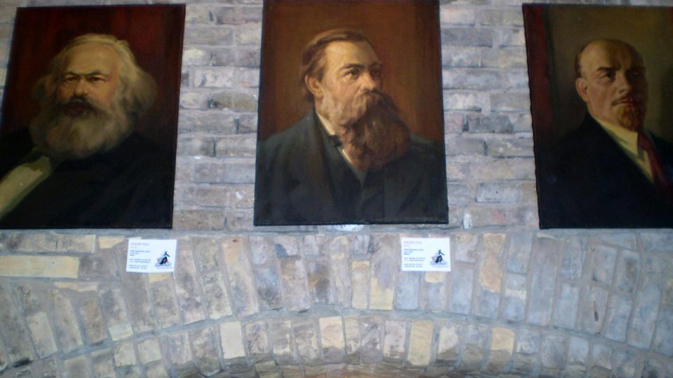 Socialistická „svatá Trojice“ – Marx, Engels a Lenin