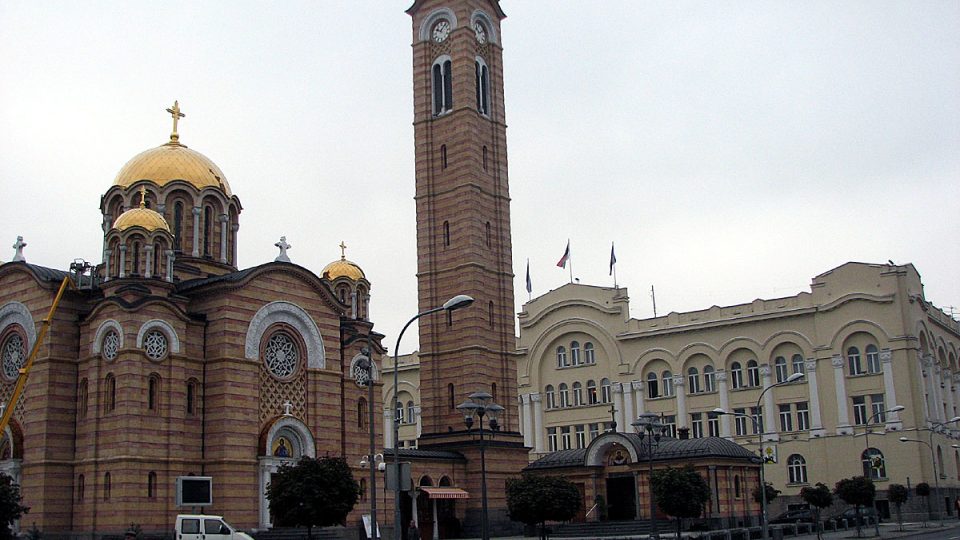 Pravoslavný kostel v Banja Luce, hlavním městě Republiky srbské