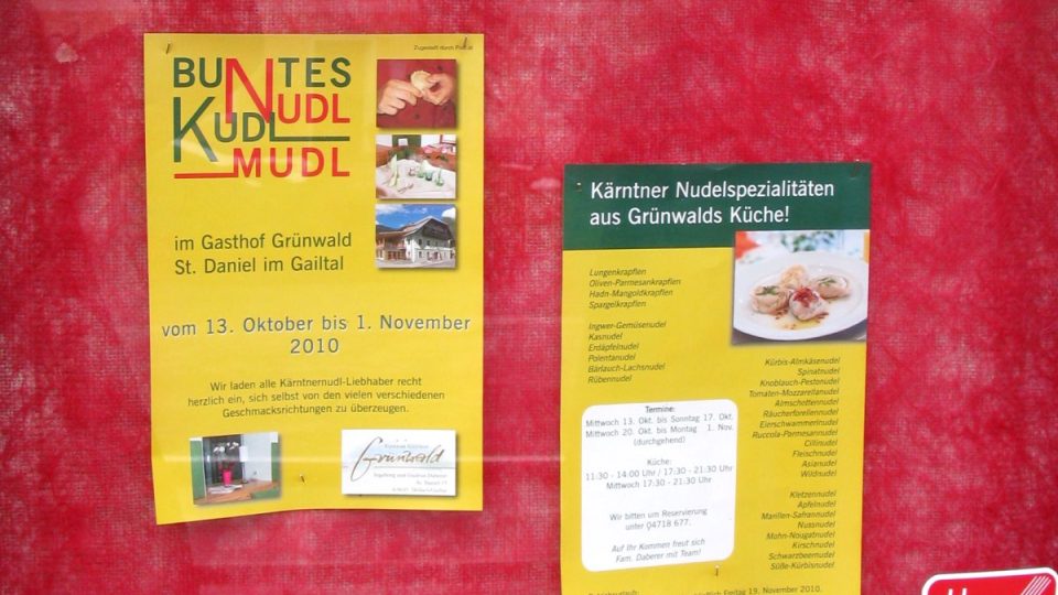 Těstovinový festival Nudl Kudl Mudl v korutanském Sankt Danielu má za sebou už 10letou historii
