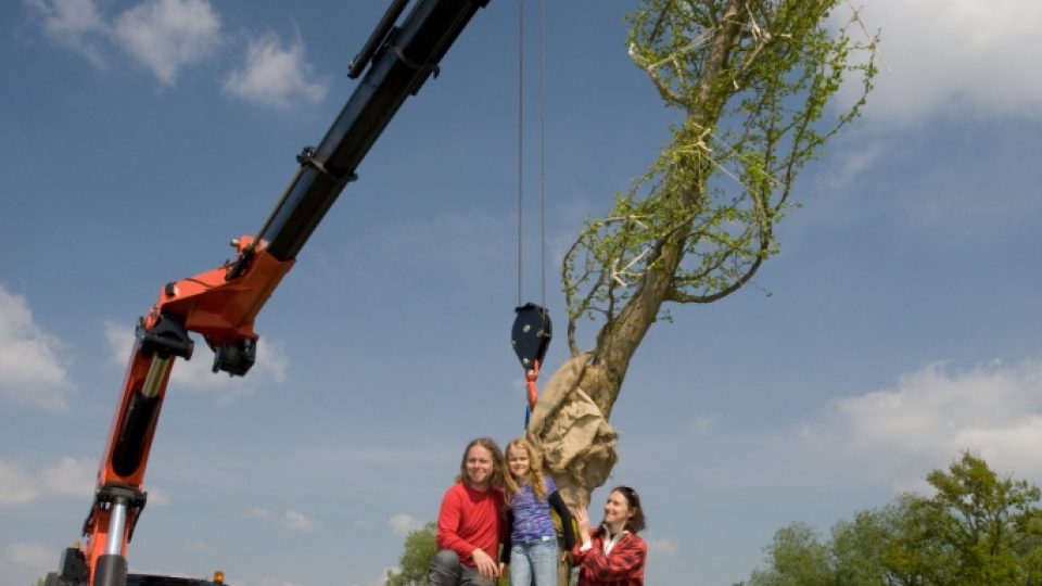 Výsadba stromů v Plánském parku - duben 2009