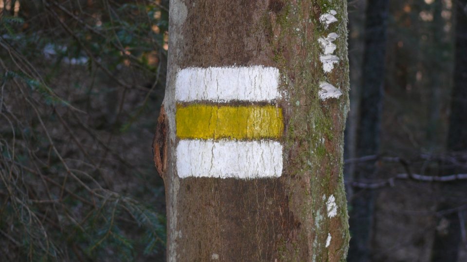 Kolem Wolfg. vodopádů vede žlutá turistická značka
