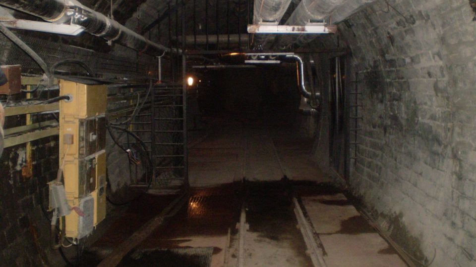 Tunel, který spojuje troje lázně na pravém břehu Dunaje