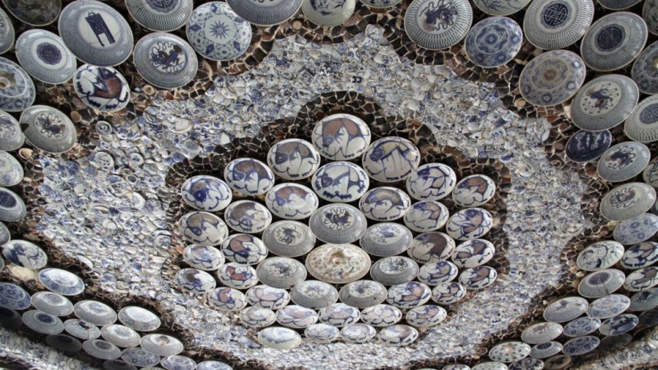 Originální výzdoba stropu domu porcelánu v Tchien-ťinu