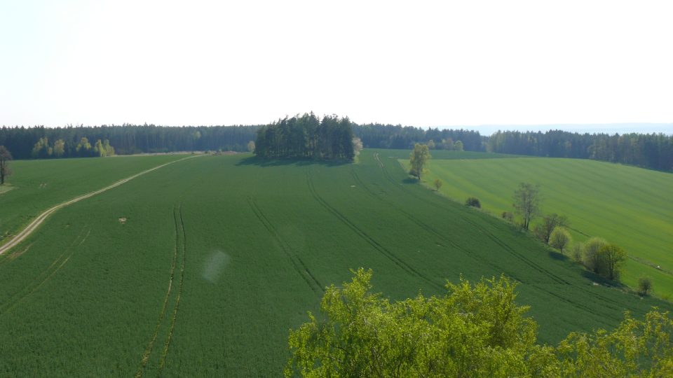 Výhled z rozhledny Krátošice směr Soběslav