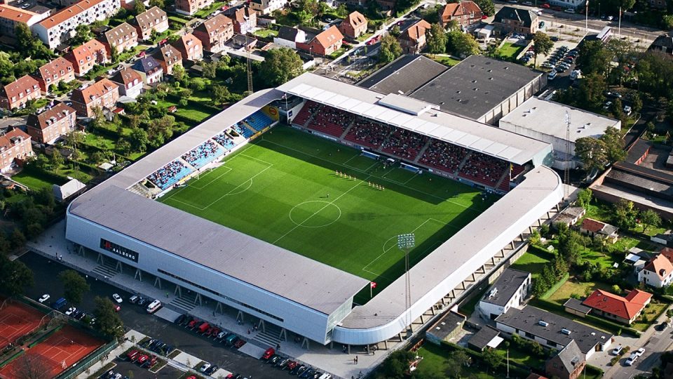 Fotbalový Aalborg Stadium, Dánsko