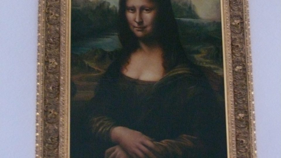 Obraz Mona Lisy na výstavě Pocta starému umění