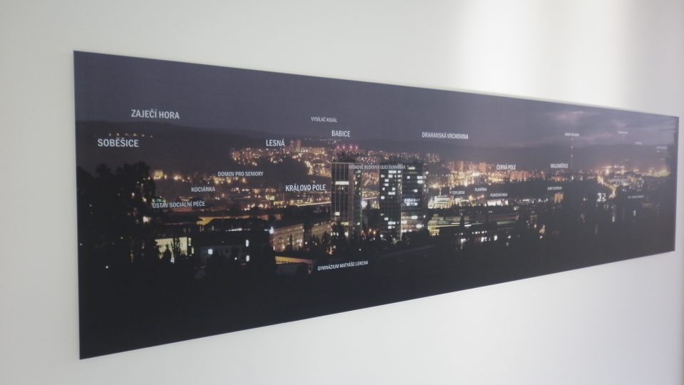 Popis nočního panoramatu Brna v pozorovatelně hvězdárny