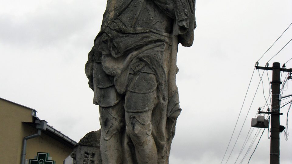 Barokní socha sv. Floriána, která byla postavena jako ochrana před častými požáry