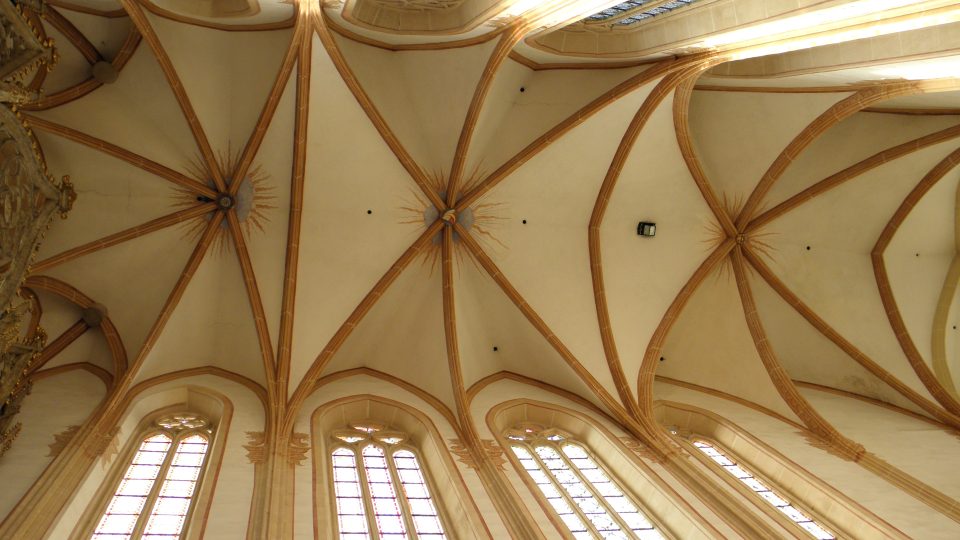 Kostel sv. Mořice v Kroměříži - klenba hlavní lodi
