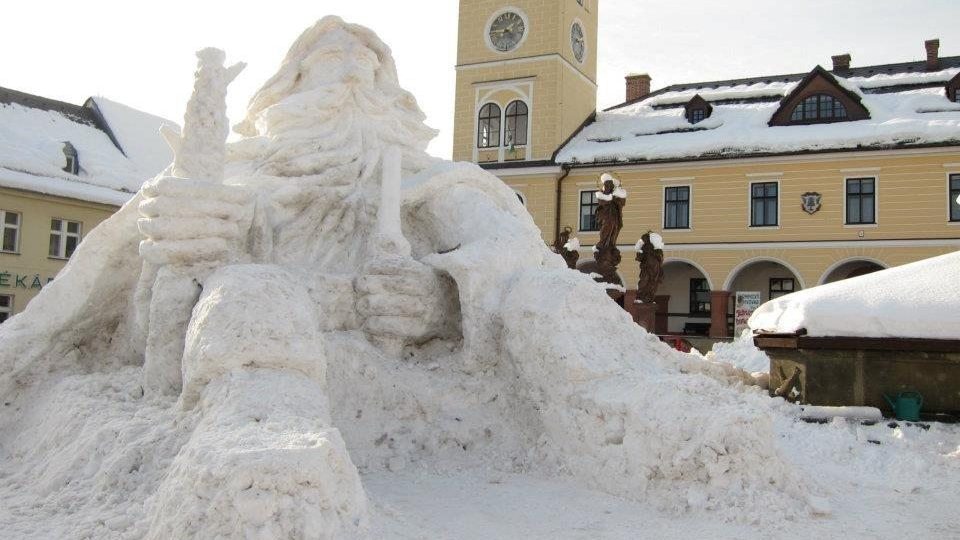 Sněhový Krakonoš v Jilemnici