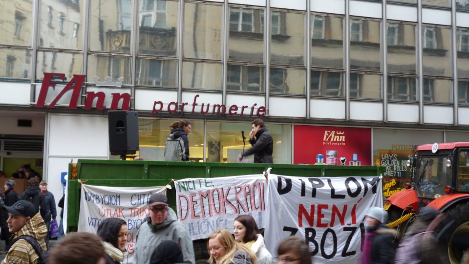 Studentský protest v Brně