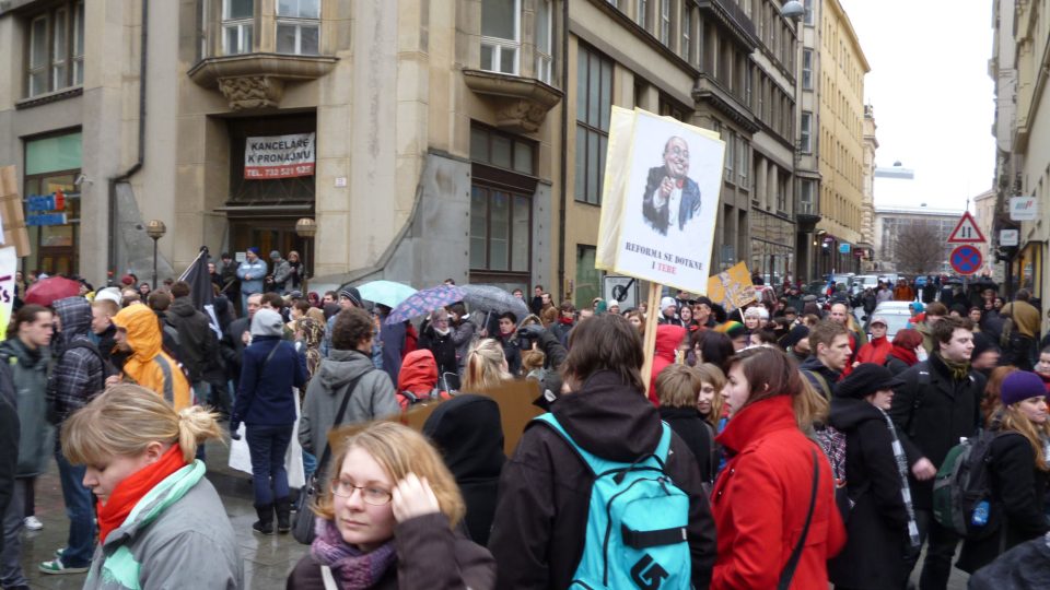 Studenti prošli centrem Brna